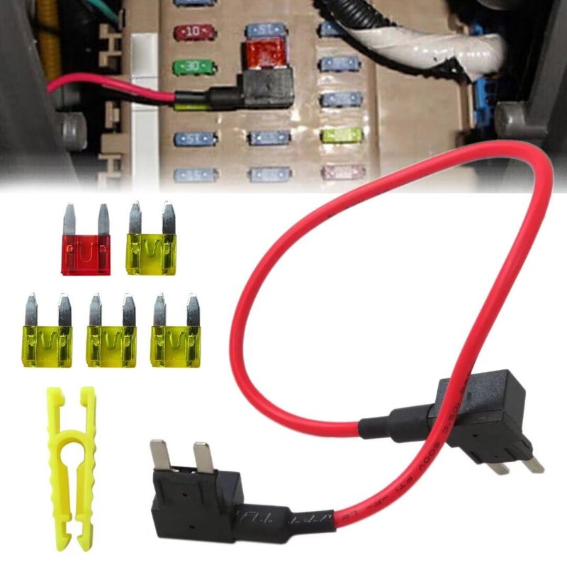 Vicue Updated Repair Fuel Pump Relay Bypass Cable Kit w/Fuse Adapter Fit for Dodge Grand Caravan in 2008 2009 2010 2011 2012 2013 2014 2015 2016 - Image 4
